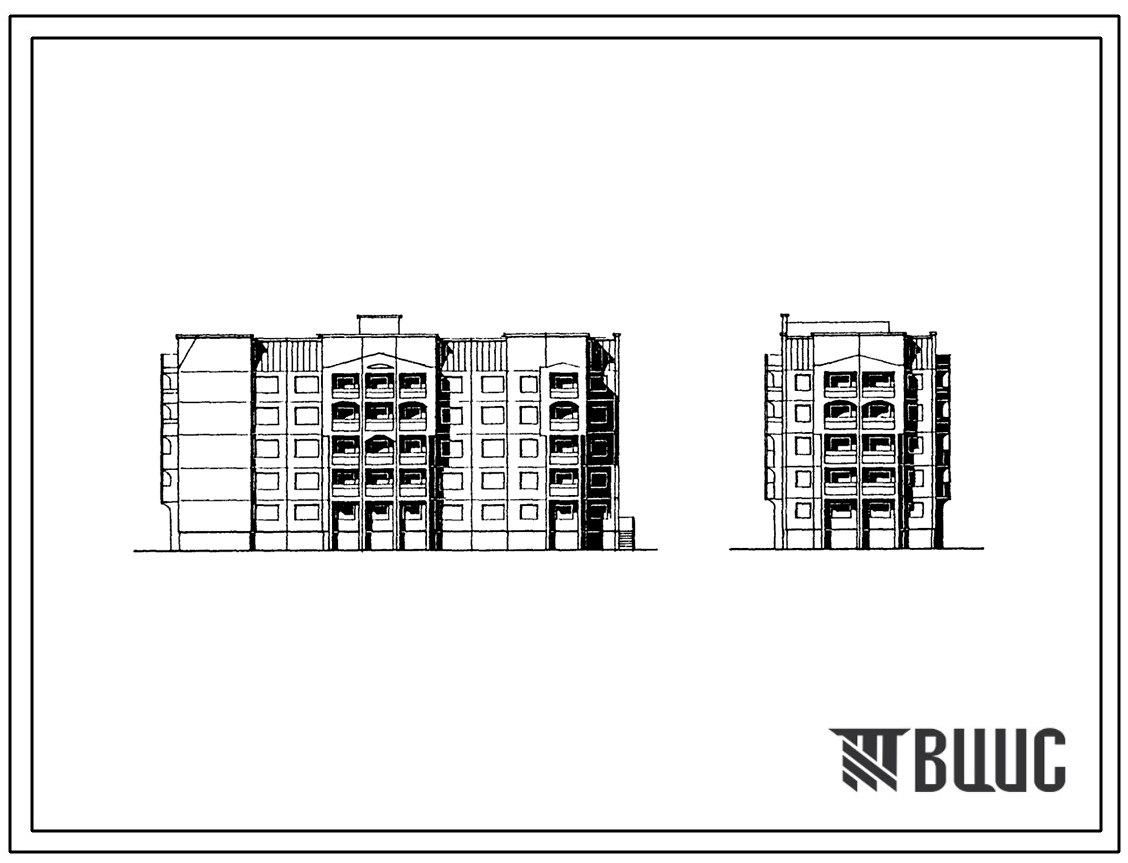 Типовой проект 90-0295.2.13.89 Блок-секция общежития 5-этажная на 161 место торцевая левая (для строительства в г. Омске и Омской области) Конструктивный вариант свайных фундаментов N=200 kH
