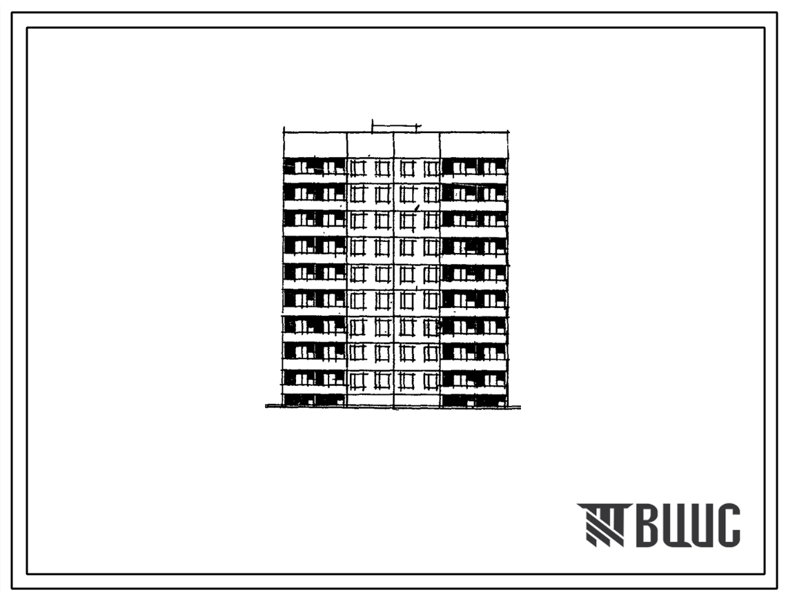 Фасады Типовой проект 84-05/1.2 Серия 84 (Шаг поперечных стен 2,4; 3,6; 4,8 и 6,0 м СТЕНЫ ИЗ ОДНОСЛОЙНЫХ КЕРАМЗИТОБЕТОННЫХ ПАНЕЛЕЙ, Пятиэтажные, Девятиэтажные)