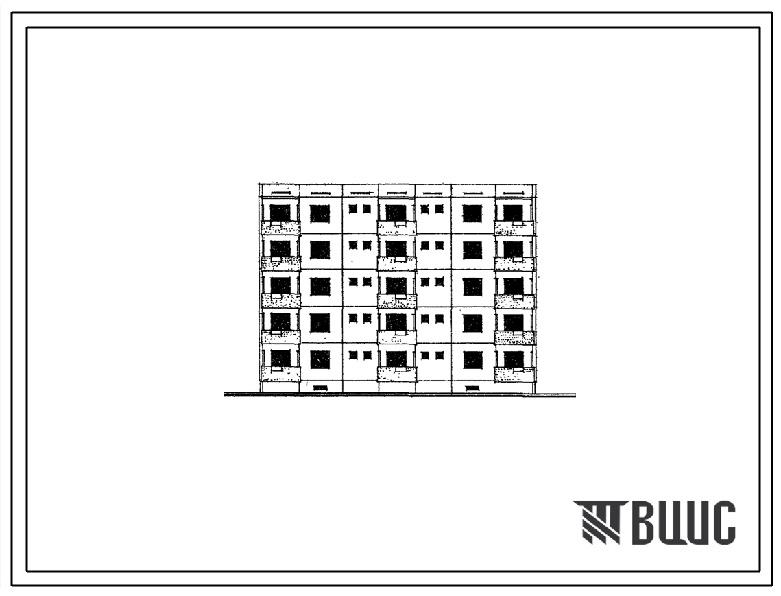 Типовой проект 69-019С Пятиэтажная блок-секция на 10 квартир (четырехкомнатных 5, пятикомнатных5). Для строительства в г.Алма-Ате в районах сейсмичностью 9 баллов.
