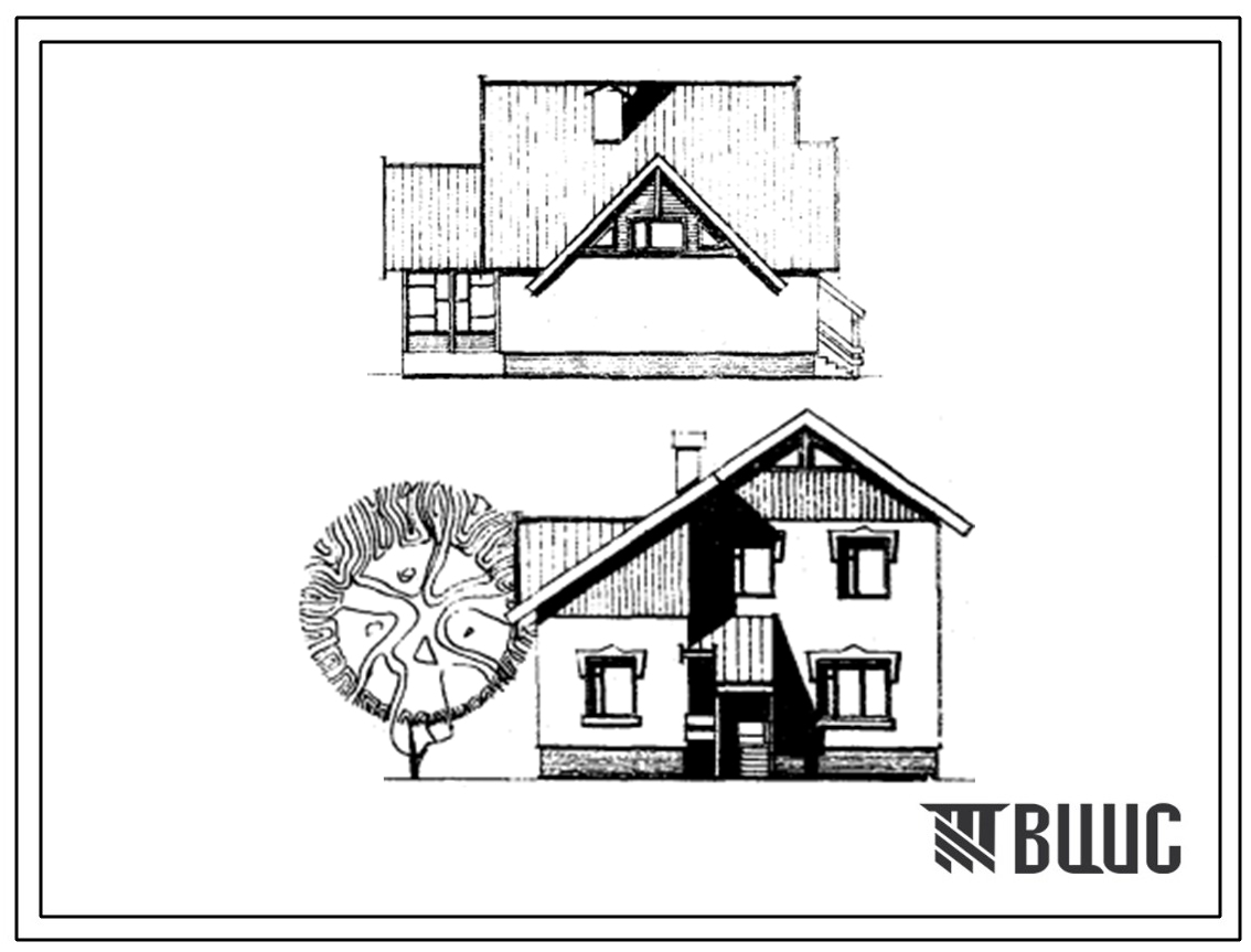 Типовой проект 141-25-30/1.2 Двухэтажный одноквартирный пятикомнатный жилой дом для индивидуального застройщика.