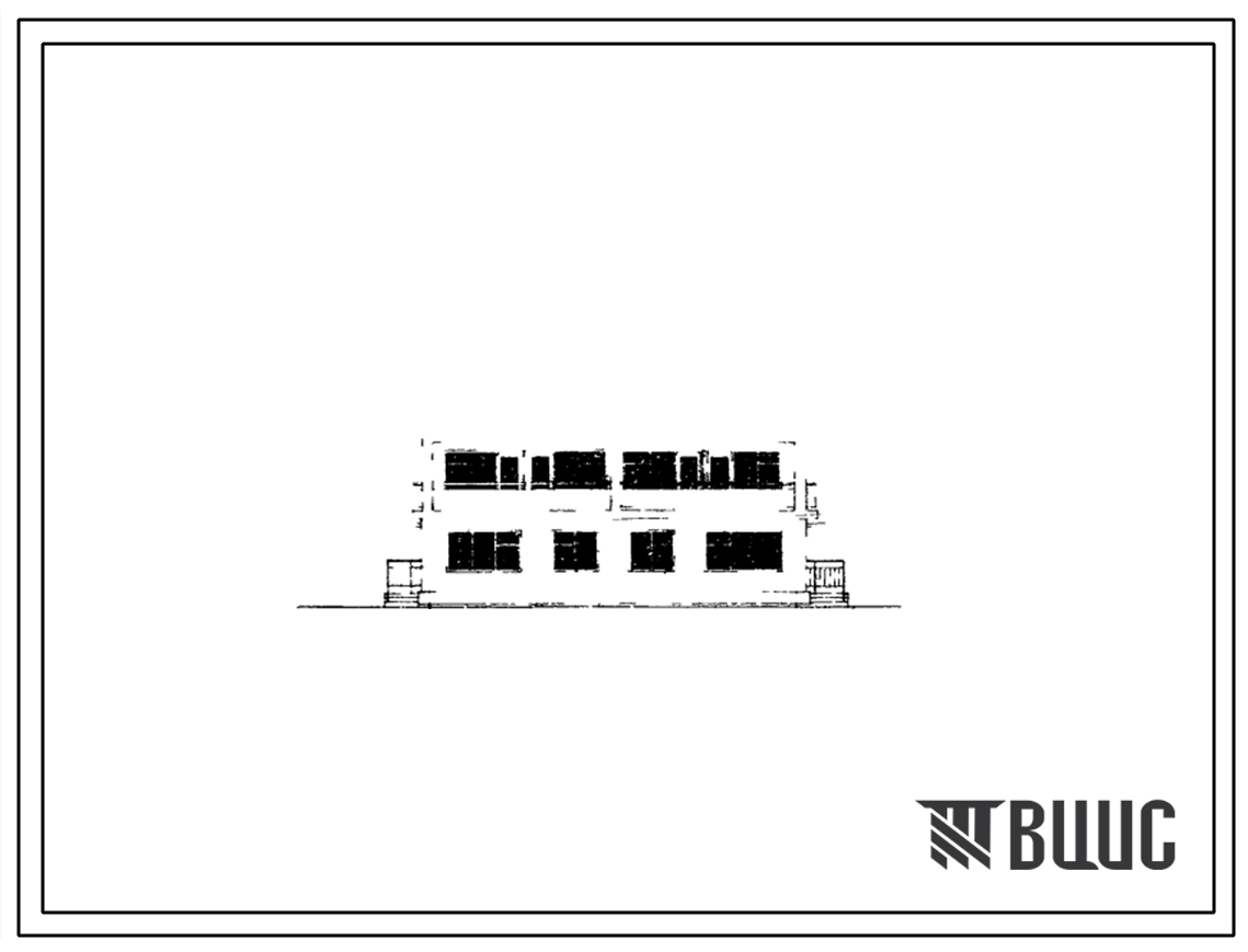Типовой проект 144-24-18 2-этажный дом с 3-комнатными малыми квартирами в двух уровнях для строительства во 2В,3Б и 3В климатических подрайонах.