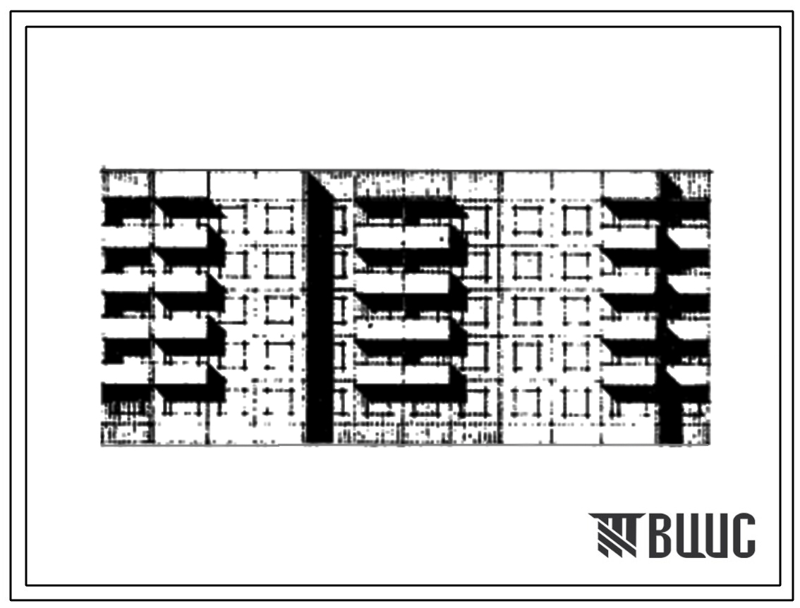 Типовой проект 91-012/1 5-ти этажная 30-квартирная рядовая с торцевым окончанием блок-секция 2А.3Б.3Б - 2А.3Б.3Б