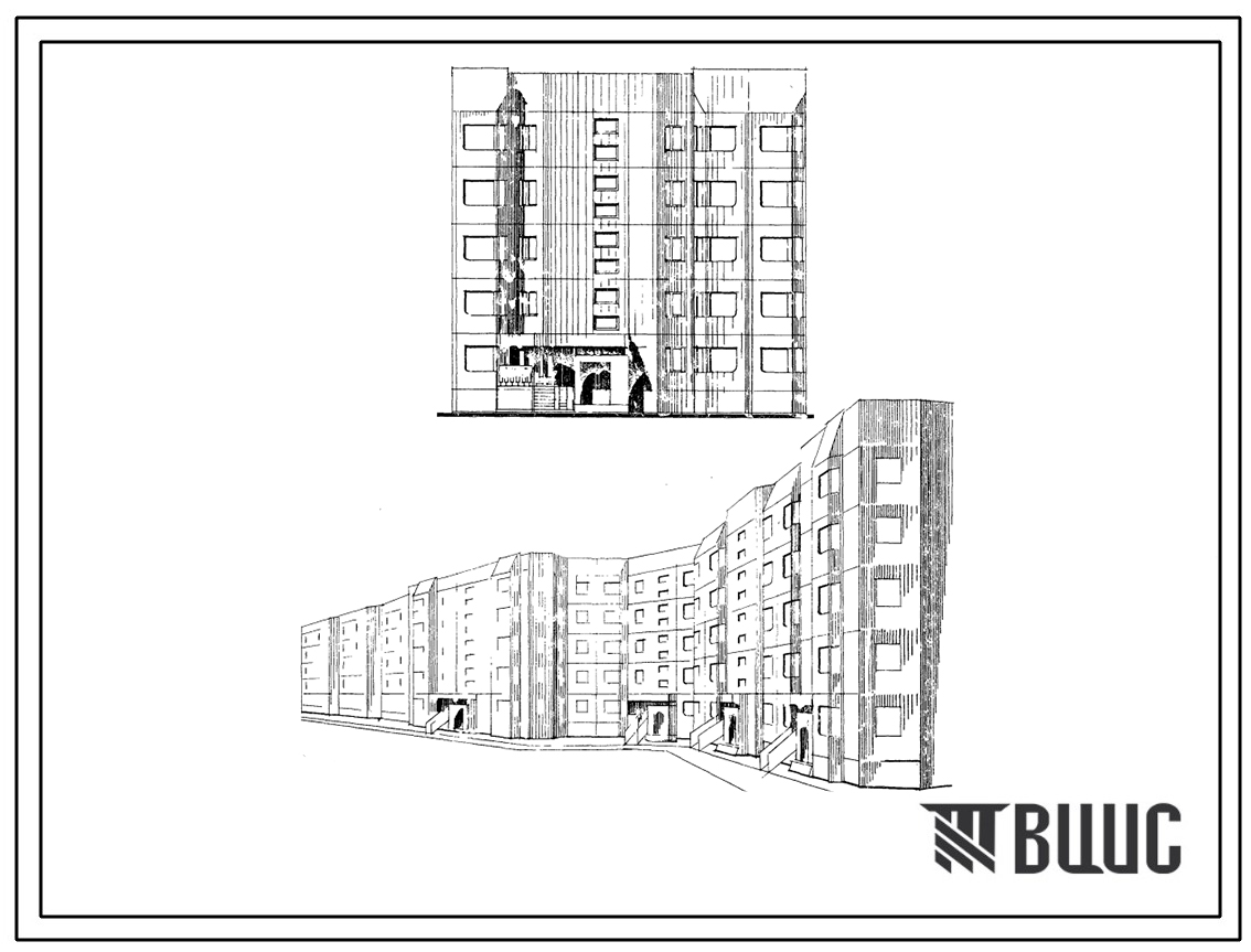 Типовой проект 122-043см.83 Пятиэтажные жилые блоки широтной ориентации.