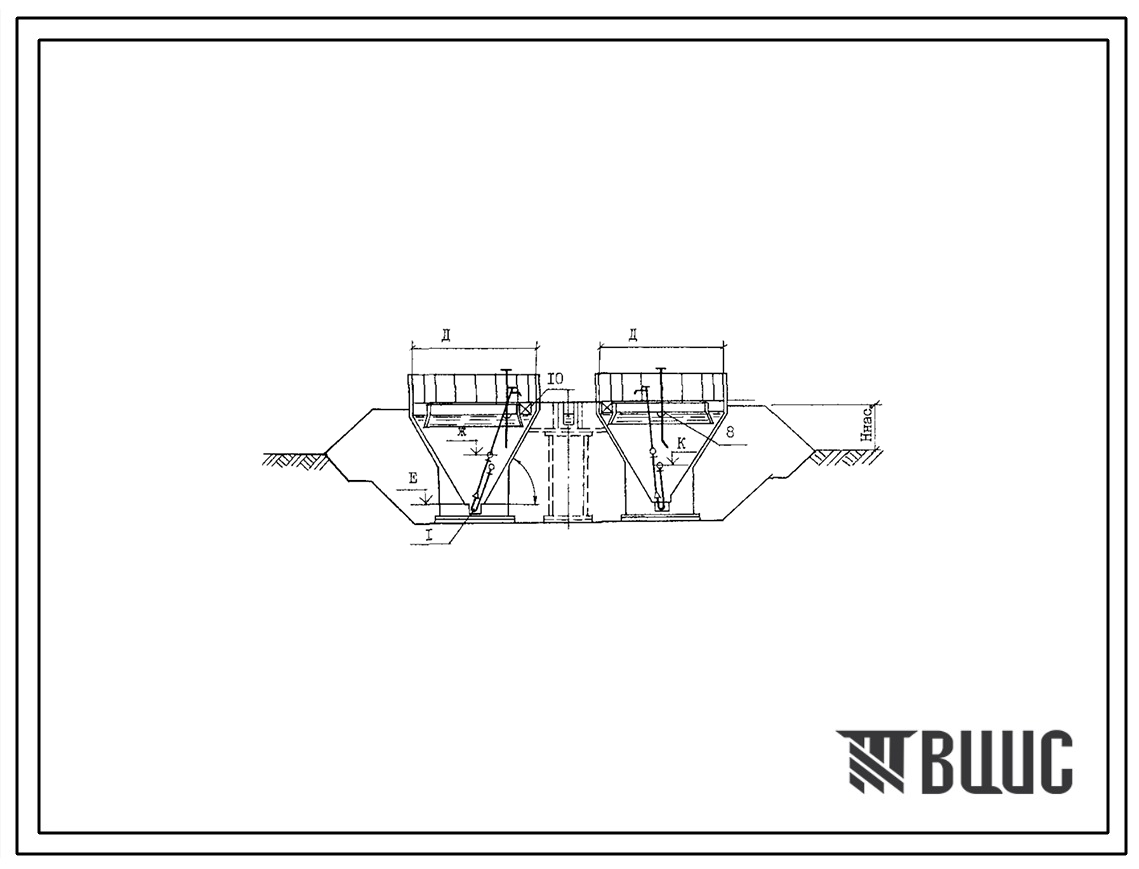 Типовой проект 902-2-480.90 Песколовки с круговым движением сточных вод производительностью 10000–64000 м3/сут