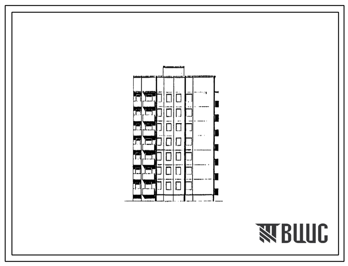 Типовой проект 90-0303.1.13.90 Блок-секция 7-этажная 28-квартирная торцевая правая 2-2-3-3 (для строительства в г. Омске и Омской области)