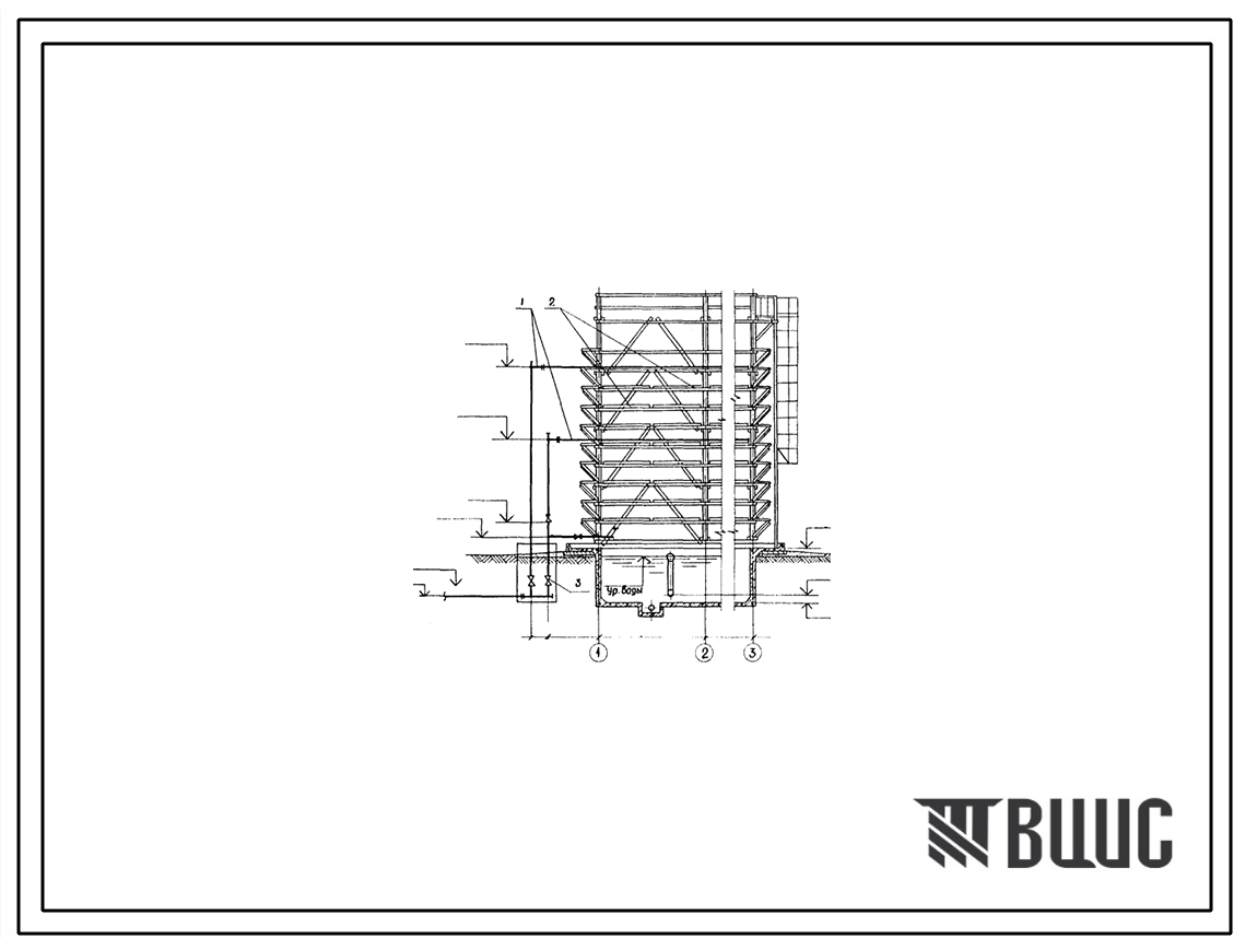 Типовой проект 901-6-77.85 Градирня открытого типа с капельным оросителем площадью 32 м.кв