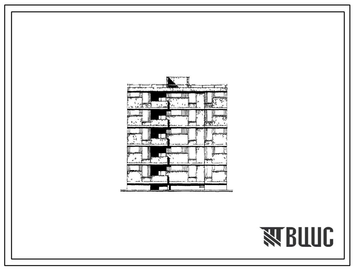 Типовой проект 126-061/1 Блок-секция пятиэтажная 15-квартирная рядовая с торцовыми окончаниями (однокомнатных 1А — 5, двухкомнатных 2Б — 5, трехкомнатных 3Б — 5).
