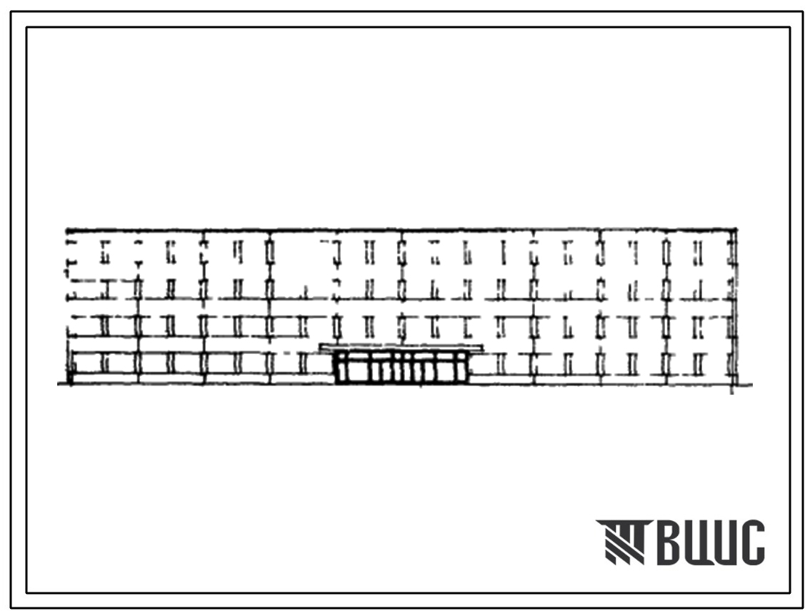 Типовой проект 416-1-49 Здание заводоуправления четырехэтажное с сеткой колонн (6+3+6)х6м длиной 60м.