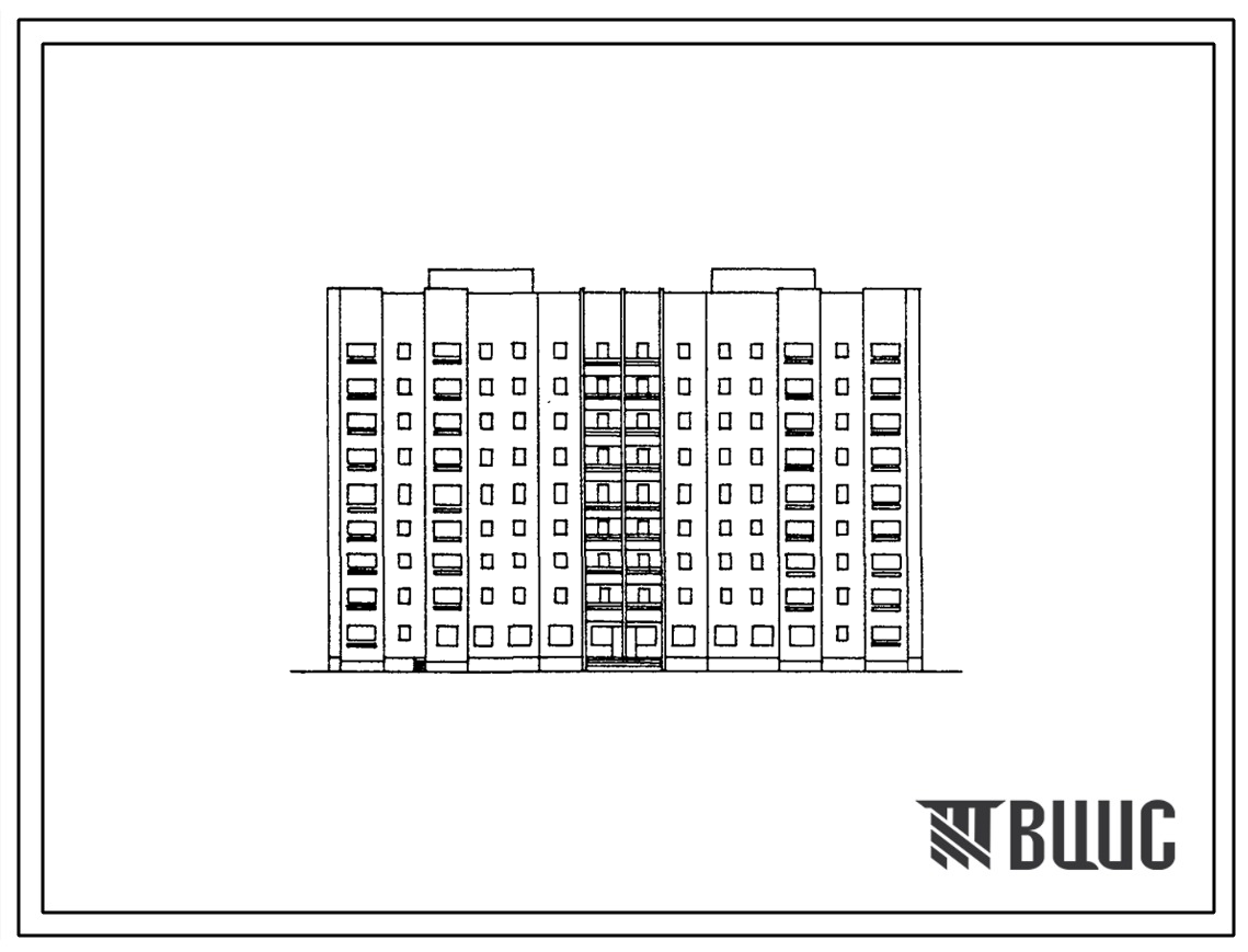 Чертежи типового проекта 1-447С-46 в формате TIF из архива ВЦИС