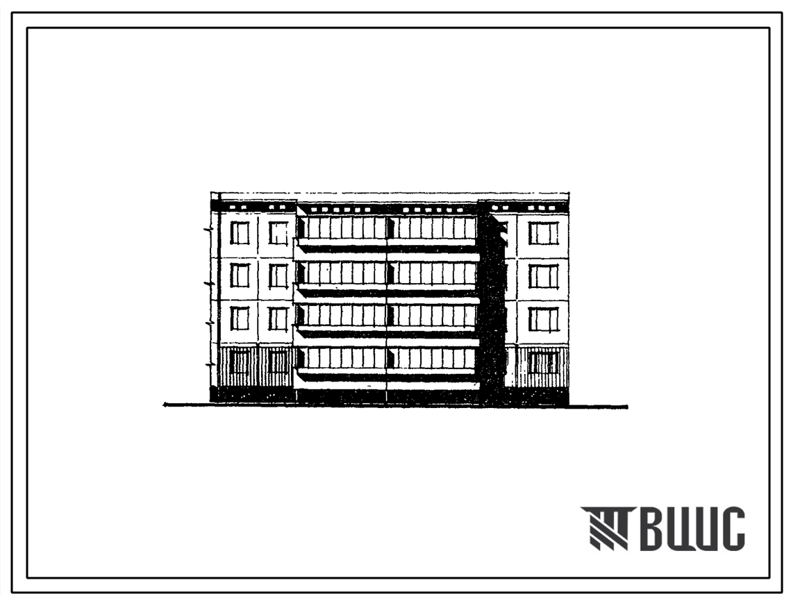 Типовой проект 76-09сп/1 Четырехэтажная блок-секция поворотная левая на 16 квартир (двухкомнатных 2Б-8, трехкомнатных 3Б-8). Для строительства в 4А и 4Г климатических подрайонах сейсмичностью 7 баллов, на грунтах 2 типа просадочности