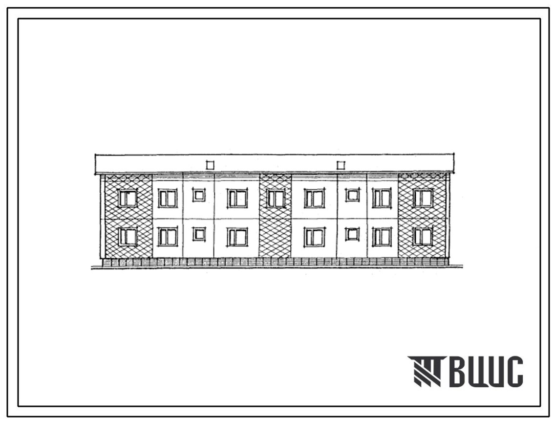 Типовой проект 222-024.1с.13.87 2-этажная 4-квартирная блок-секция с 5-комнатными квартирами. Для строительства в Узбекской ССР. .(Конструктивный вариант высота этажа 2,8м 222-024.2с.13.87).