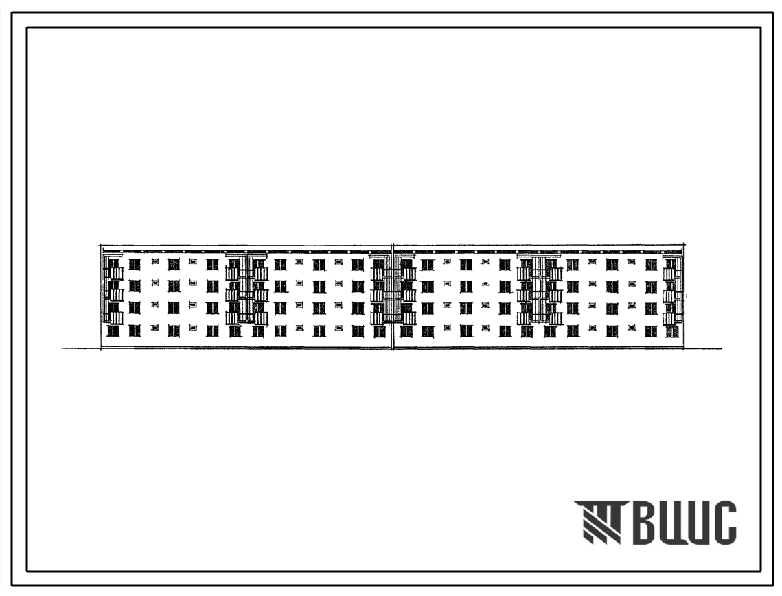 Типовой проект 114-77-14сп Четырехэтажный 4-секционный 32-квартирный дом для строительства в районах с сейсмичностью 8 и 9 баллов.