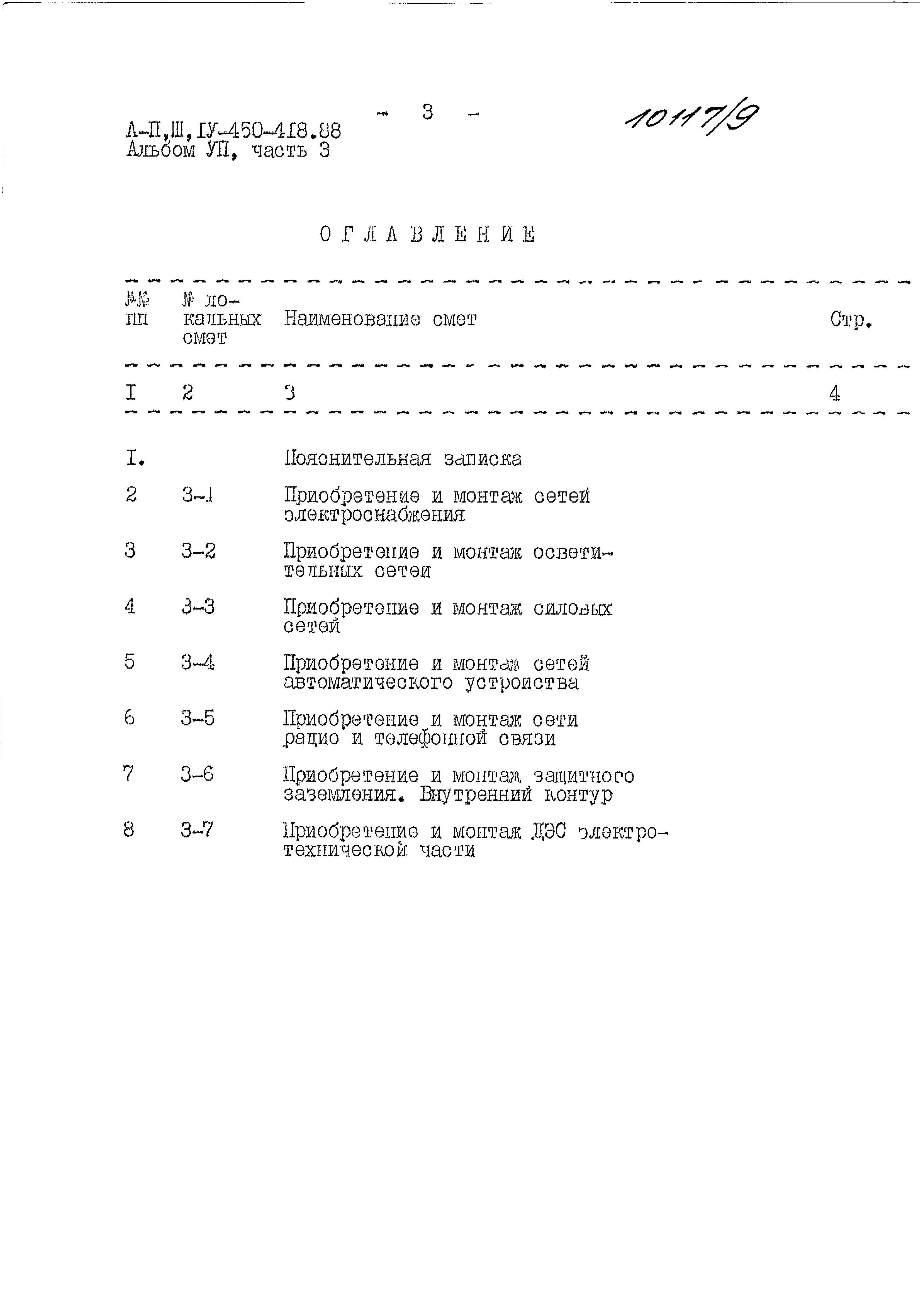 Состав фльбома. Типовой проект A-II,III,IV-450-418.88Альбом 7 Части 1,2,3,4,5 Сметы. Примененный из A-II,III,IV-450-418.88