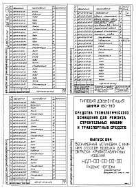 Состав альбома. Шифр 11.80-ТНО СредстваВыпуск 094 Бескамерная установка с нижним отсосом воздуха для окраски крупногабаритных изделий НДМ-00-00-00-00. Рабочие чертежи