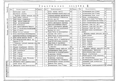 Состав альбома. Типовой проект 244-4-50Альбом 3 Инженерное оборудование