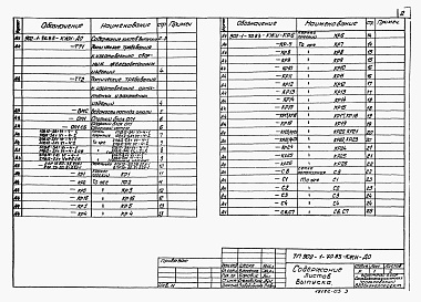 Состав альбома. Типовой проект 902-1-72.83Альбом 5 Надземная часть. Изделия (из ТП 902-1-70.83)   