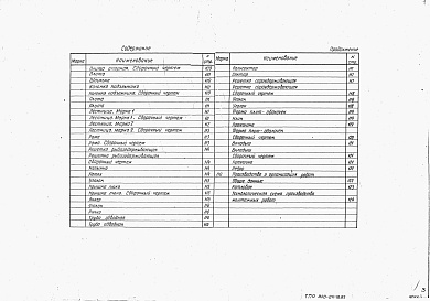 Состав альбома. Типовой проект 820-04-16.85Альбом 1 Общая часть.    