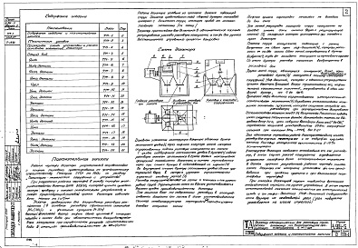 Состав альбома. Серия 4.901-5 ДозаторыВыпуск 2 Дозатор из винипласта на пропускную способность 5 м.куб/час