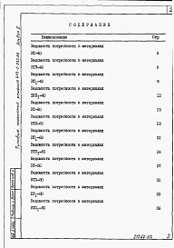 Состав альбома. Типовой проект 413-1-033.86Альбом 2 Ведомости потребности в материалах.      