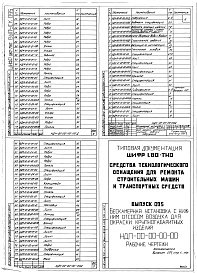 Состав альбома. Шифр 11.80-ТНО СредстваВыпуск 095 Бескамерная установка с нижним отсосом воздуха для окраски крупногабаритных изделий НДН-00-00-00-00. Рабочие чертежи