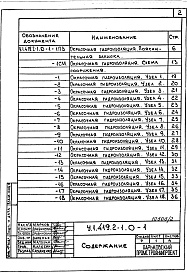 Состав альбома. Серия У.1.419.2-1 ГидроизоляцияВыпуск 0-1 Окрасочная, штукатурная и литая гидроизоляция. Материалы для проектирования
