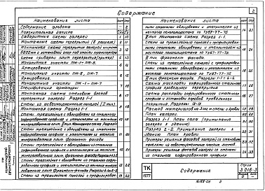 Состав альбома. Серия 3.016-3 ОтапливаемыеВыпуск 0 Материалы для проектирования