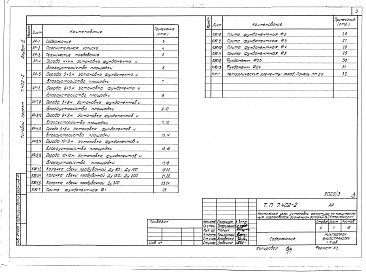 Состав альбома. Серия 7.402-2 МонтажныеАльбом 3 Строительная часть