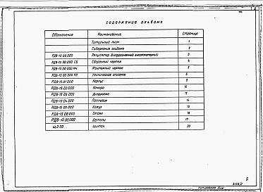 Состав альбома. Типовой проект 820-02-8cАльбом 2  Регулятор диафрагменный высоконапорный. Металлоконструкции     