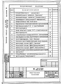 Состав альбома. Типовой проект 244-4-50Альбом 6 Проектная документация на перевод помещений подвала для использования под ПРУ (группа П-3)