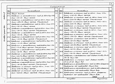 Состав альбома. Типовой проект 820-02-18.85Альбом 2. Строительные решения. Конструкции железобетонные.     