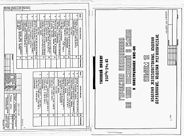 Состав альбома. Типовой проект 252-4-34с.83Альбом 10 Изделия железобетонные. Изделия деревянные. Изделия металлические