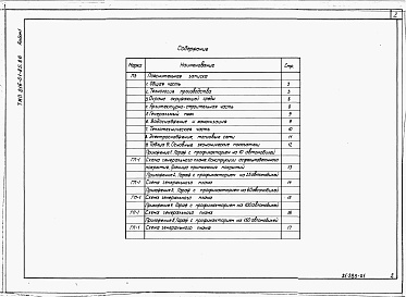 Состав альбома. Типовой проект 816-01-85.86Альбом 1 Пояснительная записка
