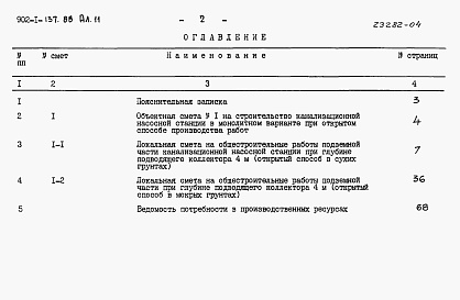 Альбом 11 Сметы. Подземная часть