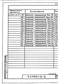 Состав альбома. Серия У.1.419.2-1 ГидроизоляцияВыпуск 0-2 Оклеечная гидроизоляция. Материалы для проектированияия. Рабочие чертежи