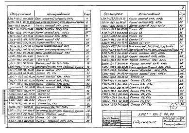 Состав альбома. Серия 3.501.1-150 ОпорыВыпуск 3 Шкафные блоки, щиты, плиты тротуарные опор. Рабочие чертежи 