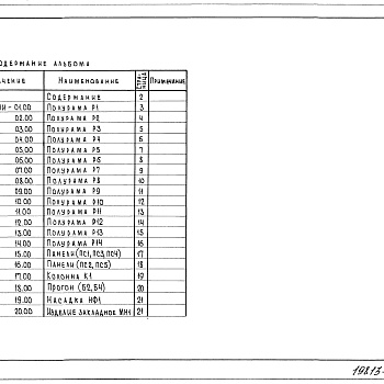 Состав фльбома. Типовой проект 705-2-59.84Альбом 2 Примененный из типового проекта 705-2-62.84 Строительные изделия