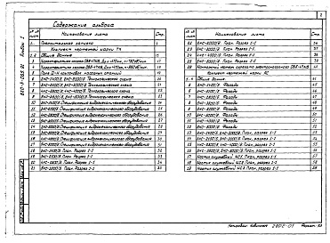 Состав альбома. Типовой проект 820-3-065.91Альбом 1 Пояснительная записка. Технологическая часть. Архитектурно-строительная часть