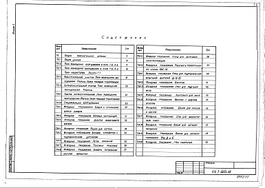 Состав альбома. Типовой проект 416-7-0283.88Альбом 1 Технологические решения