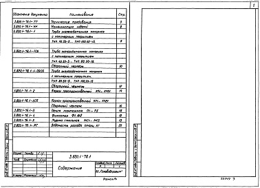 Состав альбома. Серия 3.820.1-76 ТрубыВыпуск 1 Трубы. Рабочие чертежи 