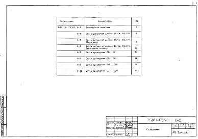 Состав альбома. Серия 3.501.1-175.93 ПролетныеВыпуск 6 Балка ребристая длиной 16,5 м с ненапрягаемой арматурой. Рабочие чертежи