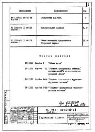 Состав альбома. Шифр РС 1253Альбом 1 Общие виды
