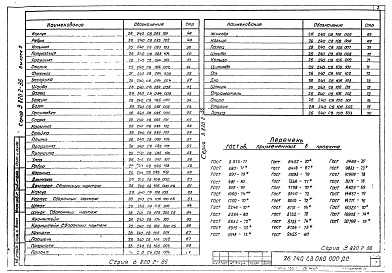 Состав альбома. Серия 3.820.2-36 ЗатворыВыпуск 2 Затвор 0,8 м. Рабочие чертежи