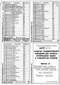 Состав альбома. Шифр 11.80-ТНО СредстваВыпуск 081 Распылительная камера с экранным гидрофильтром для окраски изделий БКС-00-00-00. Части 1 и 2