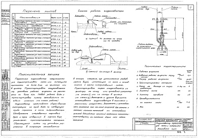 Состав альбома. Серия ВС-02-33 АппаратыВыпуск 1 Гидроэлеватор переносный для песка и антрацита. Рабочие чертежи.