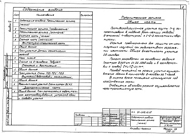 Состав альбома. Типовой проект 89-0118.13.87Альбом 5 Проектная документация на перевод бытовых помещений подвала для использования под ПРУ