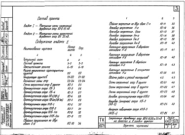 Состав альбома. Серия 4.407-59/71 ЗакреплениеАльбом 2 Монтажные схемы закреплений деревянных опор ВЛ 35 кВ