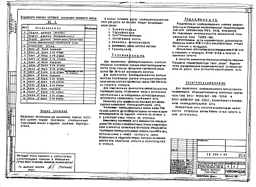 Состав альбома. Типовой проект 252-1-110Альбом 7 Устройства связи