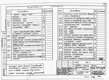 Состав альбома. Типовой проект 184-000-23Альбом 1 Архитетктурно-строительные , электротехнические чертежи и газоснабжение