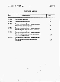 Состав альбома. Типовой проект 812-1-77.86Альбом 6 Ведомости потребности в материалах