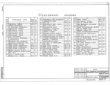 Состав альбома. Типовой проект 816-224Альбом 1 Чертежи